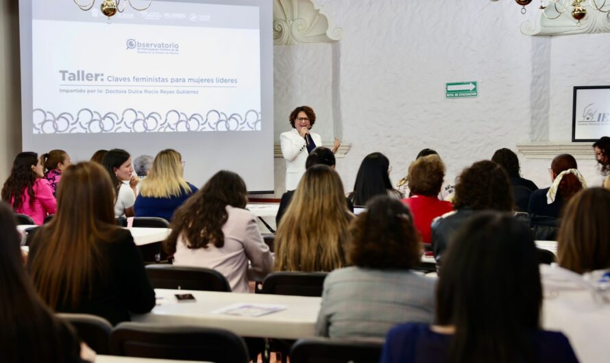 Mujeres fortalecen su liderazgo político en taller feminista