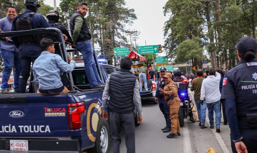 Toluca refuerza operativo contra ambulantaje