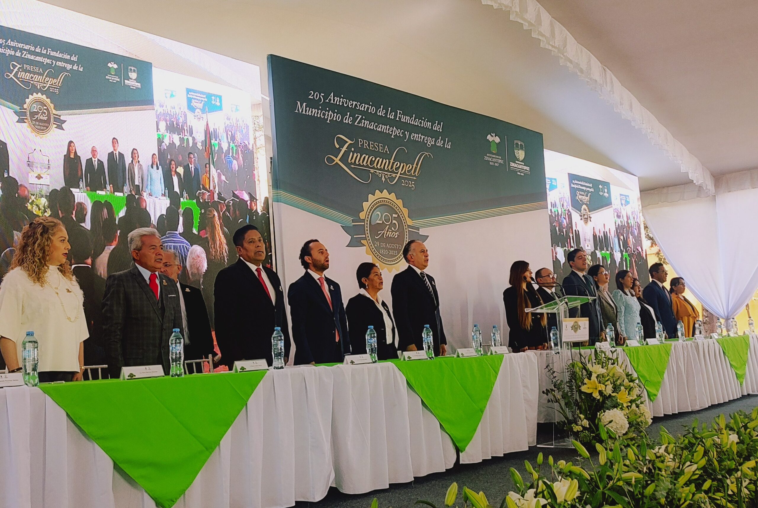 Unidad y memoria marcan los 205 Aniversario de Zinacantepec