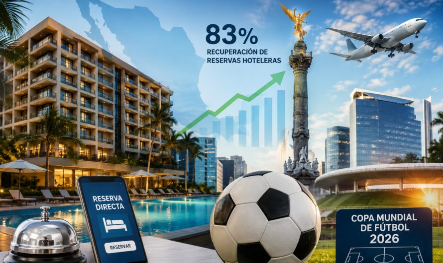 Turismo en México recupera 83% de reservas hoteleras