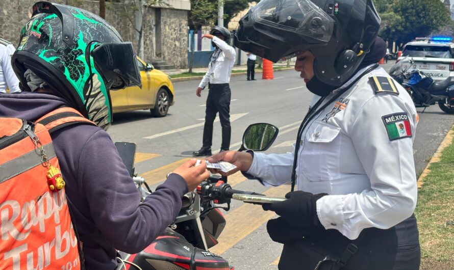 Moto Segura retira 762 motos en Toluca